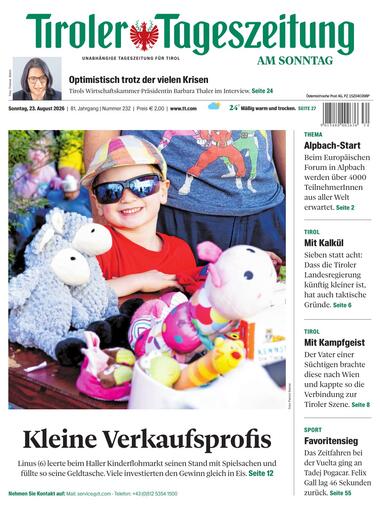 TT am Sonntag 2026-08-23